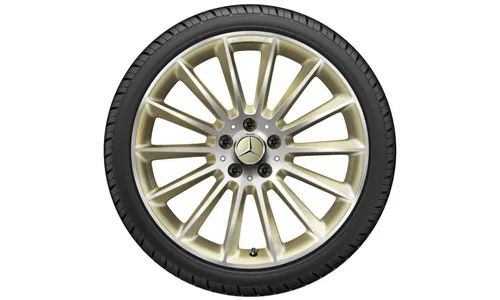 Колесный диск AMG 8J×19 ET40 для Mercedes-Benz A-Class 177, передняя и задняя оси, золотистый, многоспицевый — фото 3