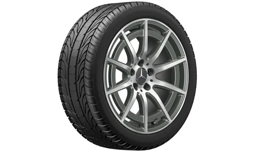Колесный диск AMG 8,5J×18 ET46 для Mercedes-Benz A-Class 177 / CLA 118, передняя и задняя оси, серый Tantal, 10 спиц — фото 1