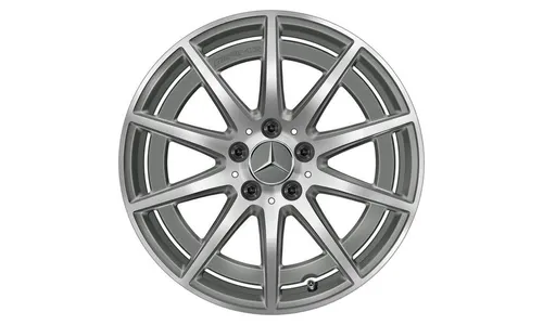 Колесный диск AMG 8,5J×18 ET46 для Mercedes-Benz A-Class 177 / CLA 118, передняя и задняя оси, серый Tantal, 10 спиц — фото 2