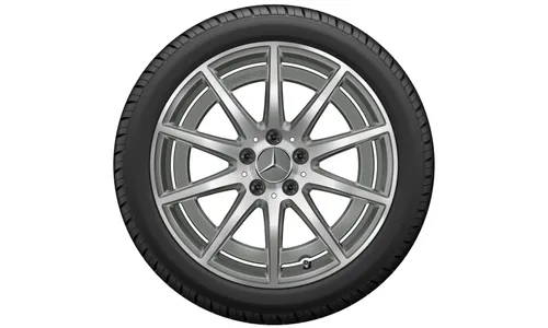 Колесный диск AMG 8,5J×18 ET46 для Mercedes-Benz A-Class 177 / CLA 118, передняя и задняя оси, серый Tantal, 10 спиц — фото 5
