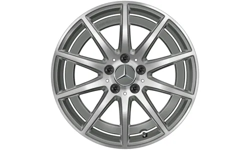 Колесный диск AMG 8,5J×18 ET46 для Mercedes-Benz A-Class 177 / CLA 118, передняя и задняя оси, серый Tantal, 10 спиц — фото 6