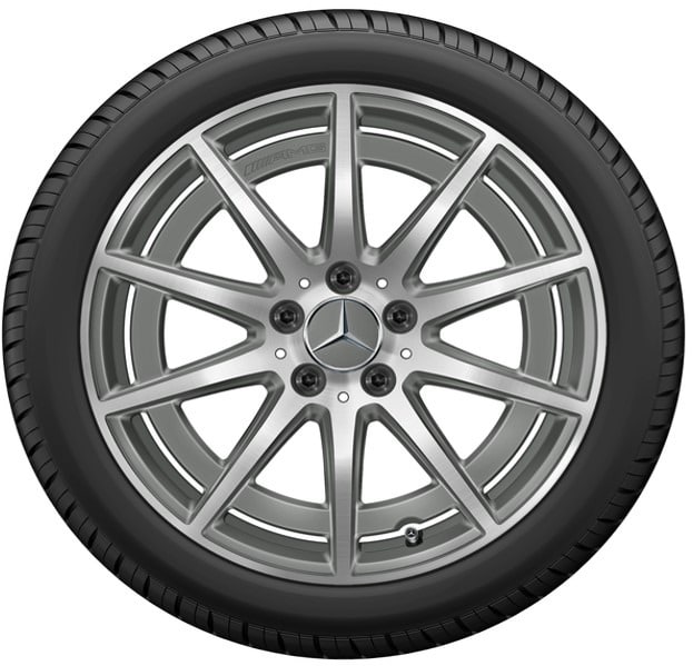 Колесный диск AMG 8,5J×18 ET46 для Mercedes-Benz A-Class 177 / CLA 118, передняя и задняя оси, серый Tantal, 10 спиц — фото 7