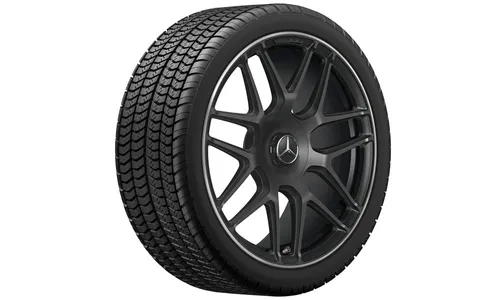 Колесный диск AMG 8,5J×19 ET46 для Mercedes-Benz A-Class 177 / CLA 118, передняя и задняя оси, черный, матовый — фото 3