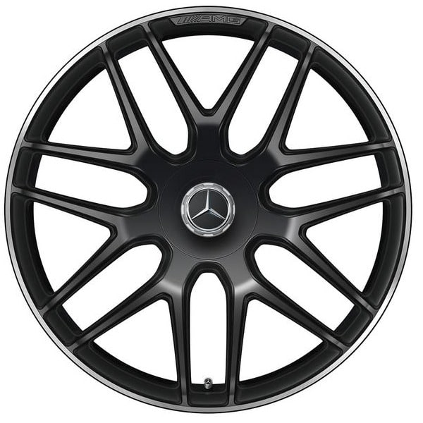 Колесный диск AMG 8,5J×19 ET46 для Mercedes-Benz A-Class 177 / CLA 118, передняя и задняя оси, черный, матовый — фото 4