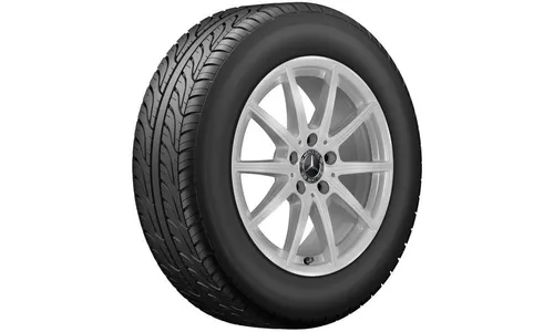 Колесный диск 6,5J×17 ET44 для Mercedes-Benz A-Class 177 / B-Class 247 / GLA 247 / GLB 247, передняя и задняя оси, серебристый Vanadium Silver, 10 спиц — фото 2