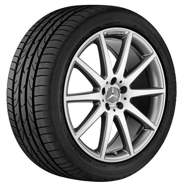 Колесный диск AMG 8J×18 ET48,5 для Mercedes-Benz A-Class 177 / CLA 118, передняя и задняя оси, титаново-серый, 10 спиц — фото 1