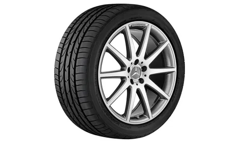 Колесный диск AMG 8J×18 ET48,5 для Mercedes-Benz A-Class 177 / CLA 118, передняя и задняя оси, титаново-серый, 10 спиц — фото 1