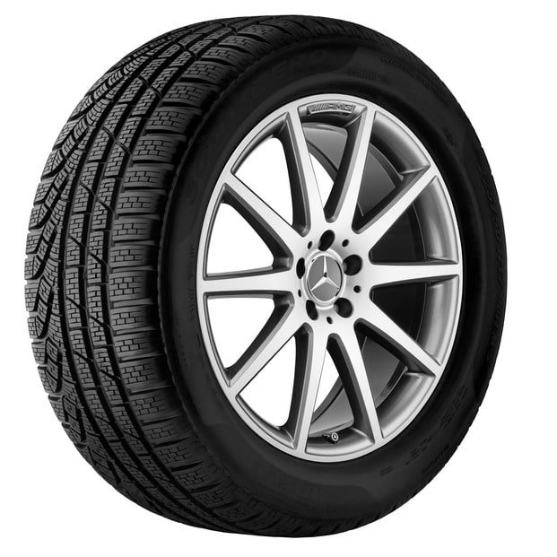 Колесный диск AMG 8J×18 ET48,5 для Mercedes-Benz A-Class 177 / CLA 118, передняя и задняя оси, титаново-серый, 10 спиц — фото 2