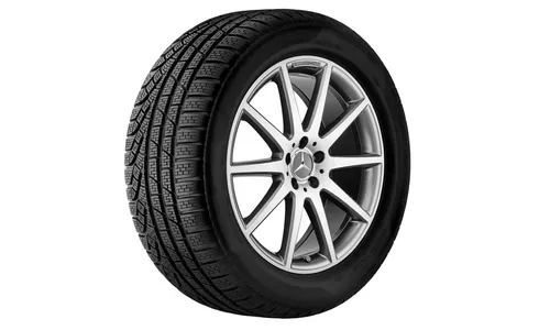 Колесный диск AMG 8J×18 ET48,5 для Mercedes-Benz A-Class 177 / CLA 118, передняя и задняя оси, титаново-серый, 10 спиц — фото 2