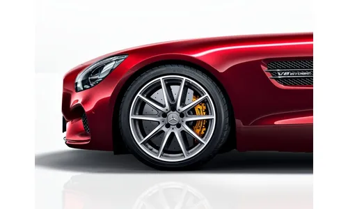 Колесный диск AMG 9J×19 ET61 для Mercedes-Benz AMG GT 190, передняя ось, титаново-серый, 10 спиц — фото 3