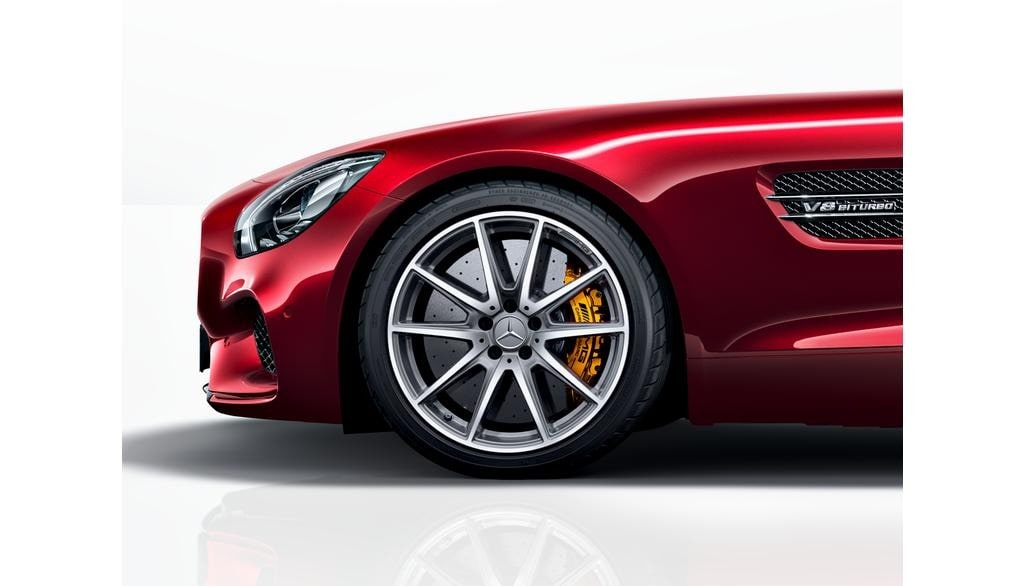Колесный диск AMG 9J×19 ET61 для Mercedes-Benz AMG GT 190, передняя ось, титаново-серый, 10 спиц — фото 4
