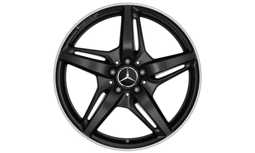 Колесный диск AMG 9J×19 ET62 для Mercedes-Benz AMG GT 190, передняя ось, черный, матовый, 5 спиц — фото 2