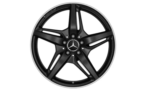 Колесный диск AMG 11J×20 ET68 для Mercedes-Benz AMG GT 190, задняя ось, черный, матовый, 5 спиц — фото 1