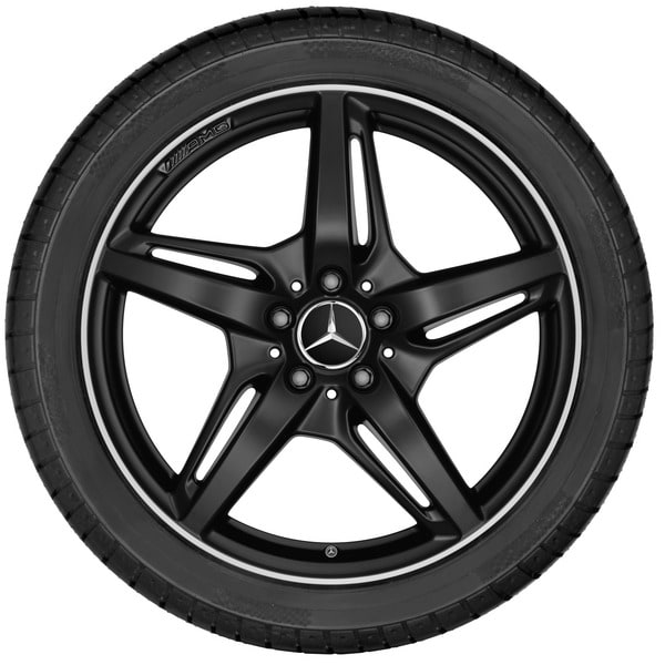 Колесный диск AMG 11J×20 ET68 для Mercedes-Benz AMG GT 190, задняя ось, черный, матовый, 5 спиц — фото 3