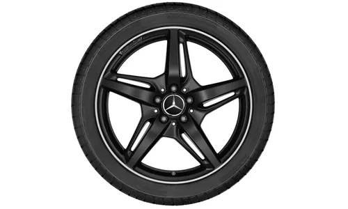 Колесный диск AMG 11J×20 ET68 для Mercedes-Benz AMG GT 190, задняя ось, черный, матовый, 5 спиц — фото 3