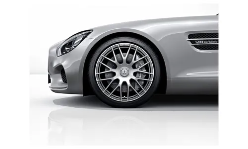 Колесный диск AMG 11J×20 ET68 для Mercedes-Benz AMG GT 190, задняя ось, титаново-серый, с алмазной проточкой, перекрестные спицы — фото 1