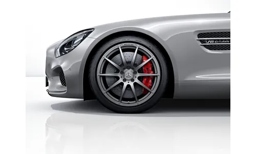 Колесный диск AMG 11J×20 ET68 для Mercedes-Benz AMG GT 190, задняя ось, титаново-серый, 10 спиц — фото 2
