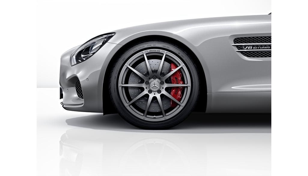 Колесный диск AMG 11J×20 ET68 для Mercedes-Benz AMG GT 190, задняя ось, титаново-серый, 10 спиц — фото 4