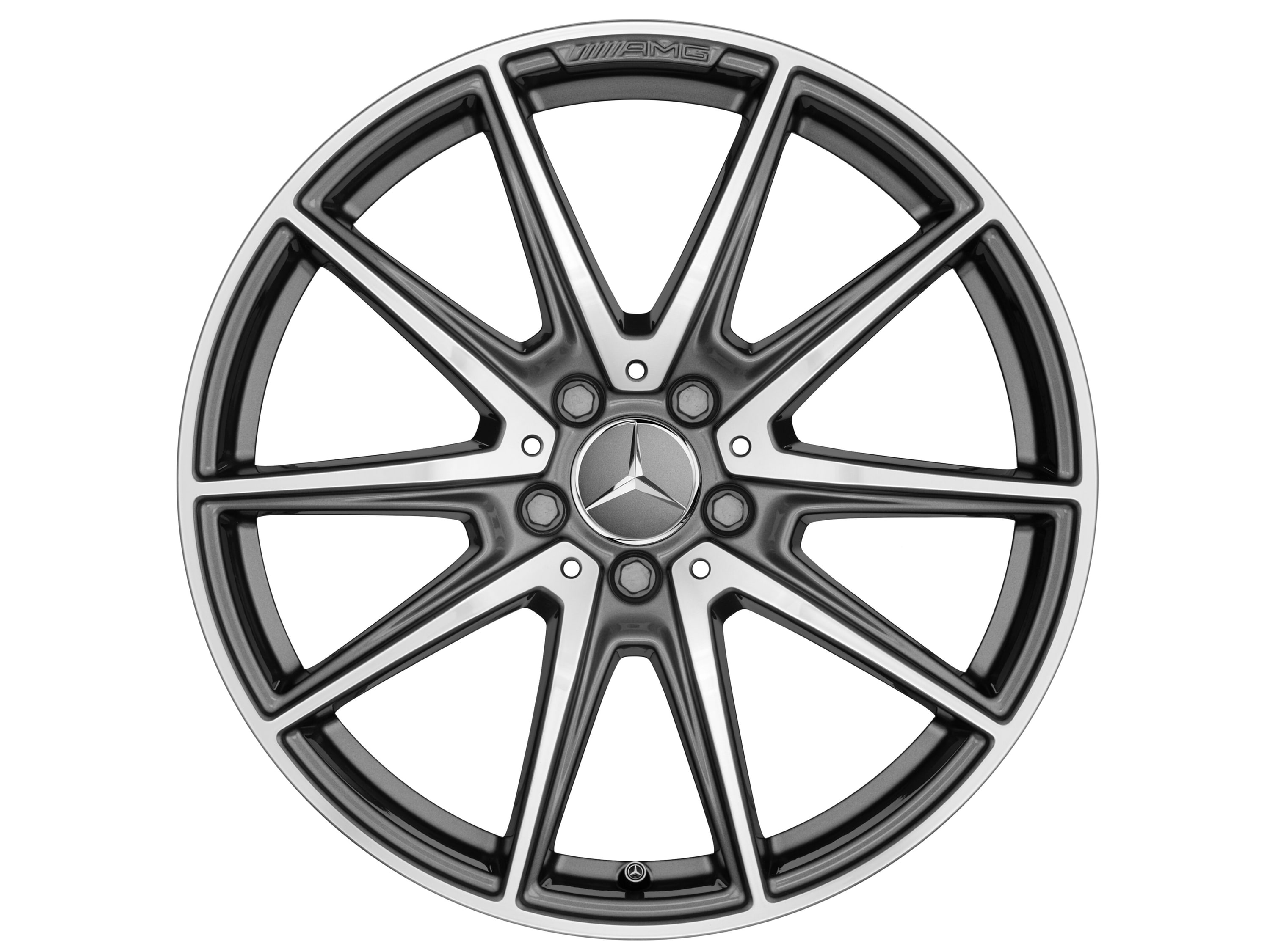 Колесный диск AMG 9J×19 ET61 для Mercedes-Benz AMG GT 190, передняя ось, титаново-серый — фото 3