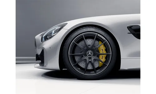 Колесный диск AMG 12J×20 ET52 для Mercedes-Benz AMG GT 190, задняя ось, черный, матовый — фото 1