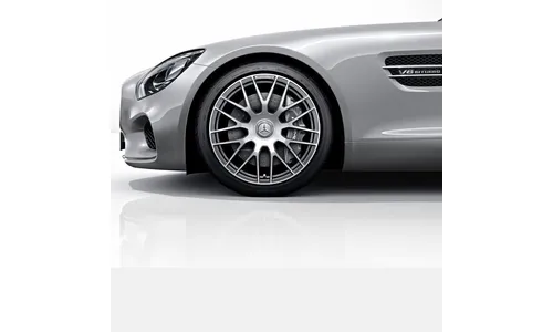 Колесный диск AMG 12J×20 ET46 для Mercedes-Benz AMG GT 190, задняя ось, титаново-серый, перекрестные спицы — фото 1