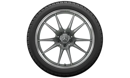 Колесный диск AMG 10J×19 ET56 для Mercedes-Benz AMG GT 190, передняя ось, титаново-серый, матовый — фото 3