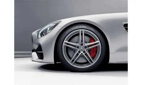 Колесный диск AMG 11J×20 ET68 для Mercedes-Benz AMG GT 190, задняя ось, титаново-серый, с алмазной проточкой — фото 1