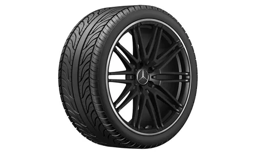 Колесный диск AMG 9J×19 ET61 для Mercedes-Benz AMG GT 190, передняя ось, черный, матовый, 10 спиц — фото 2
