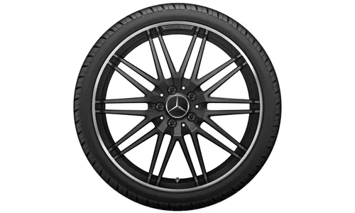 Колесный диск AMG 9J×19 ET61 для Mercedes-Benz AMG GT 190, передняя ось, черный, матовый, 10 спиц — фото 5