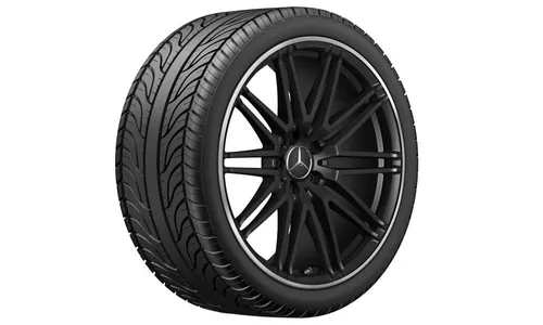Колесный диск AMG 12J×20 ET46 для Mercedes-Benz AMG GT 190, задняя ось, черный, матовый, 10 спиц — фото 2