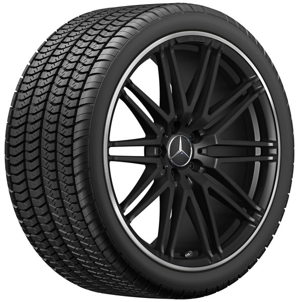 Колесный диск AMG 12J×20 ET46 для Mercedes-Benz AMG GT 190, задняя ось, черный, матовый, 10 спиц — фото 3
