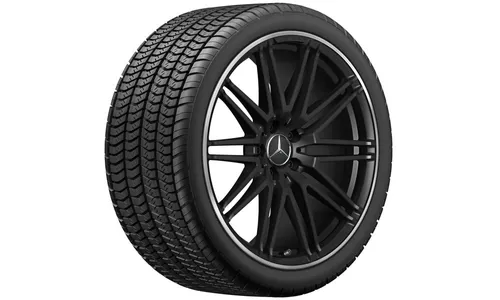 Колесный диск AMG 12J×20 ET46 для Mercedes-Benz AMG GT 190, задняя ось, черный, матовый, 10 спиц — фото 3