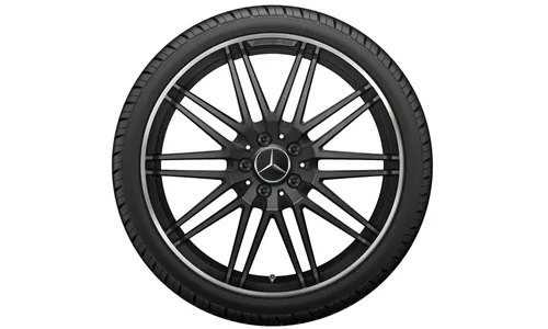 Колесный диск AMG 12J×20 ET46 для Mercedes-Benz AMG GT 190, задняя ось, черный, матовый, 10 спиц — фото 4