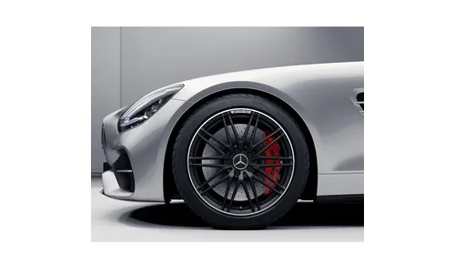 Колесный диск AMG 12J×20 ET46 для Mercedes-Benz AMG GT 190, задняя ось, черный, матовый, 10 спиц — фото 5