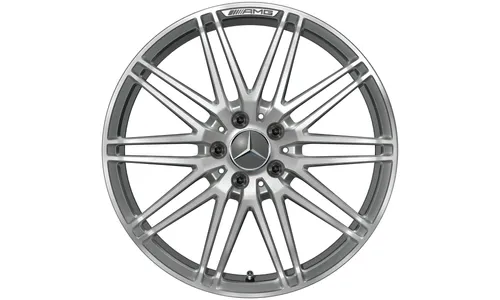 Колесный диск AMG 11J×20 ET68 для Mercedes-Benz AMG GT 190, задняя ось, титаново-серый, с алмазной проточкой, 10 спиц — фото 5
