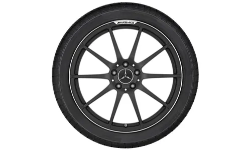 Колесный диск AMG 9,5J×19 ET60 для Mercedes-Benz R197/C197, передняя ось, чёрный, матовый — фото 2