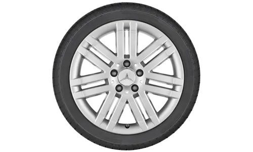Колесный диск 8,5J×17 ET58 для Mercedes-Benz W204, задняя ось, титаново-серебристый — фото 2