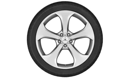 Колесный диск 9J×20 ET54 для Mercedes-Benz GLK 204, задняя ось, серебристый Vanadium Silver, 5 спиц — фото 2