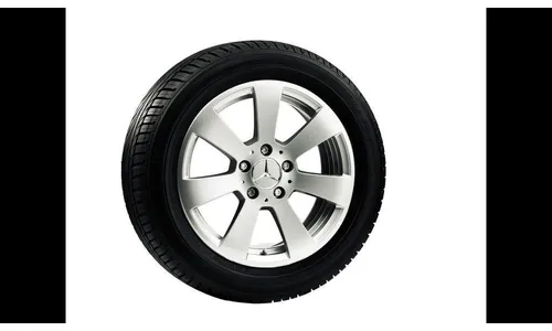 Колесный диск 7J×16 ET43 для Mercedes-Benz W204, передняя и задняя оси, титаново-серебристый — фото 2
