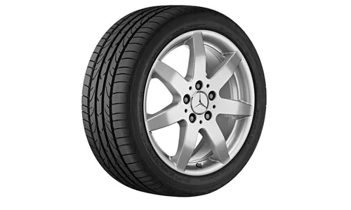 Колесный диск 7,5J×17 ET47,5 для Mercedes-Benz GLK 204, передняя и задняя оси, титаново-серебристый, 7 спиц — фото 1