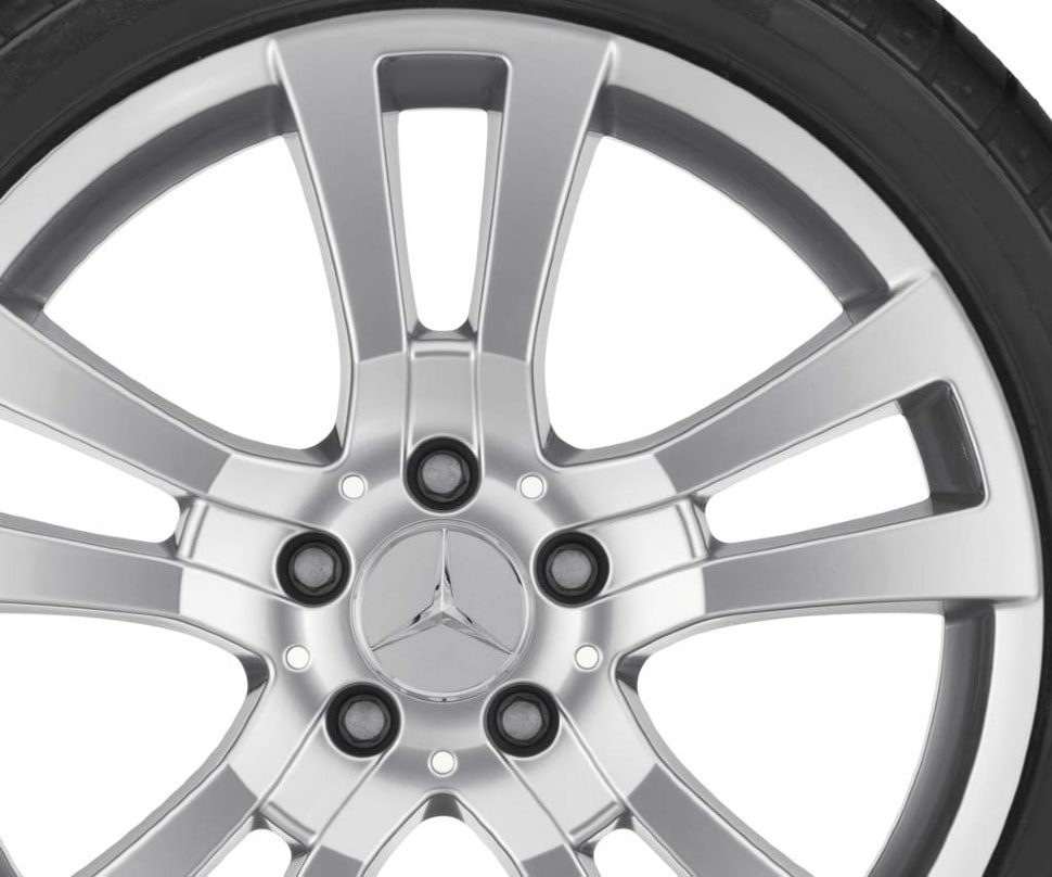 Колесный диск 8,5J×18 ET58 для Mercedes-Benz W204, задняя ось, стерлингово-серебристый — фото 3