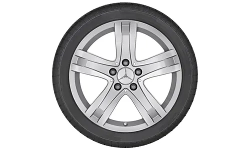 Колесный диск 8J×17 ET57 для Mercedes-Benz X204, задняя ось, титаново-серебристый — фото 2