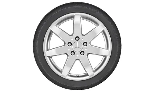 Колесный диск 7,5J×17 ET47,5 для Mercedes-Benz X204, передняя и задняя оси, титаново-серебристый — фото 2