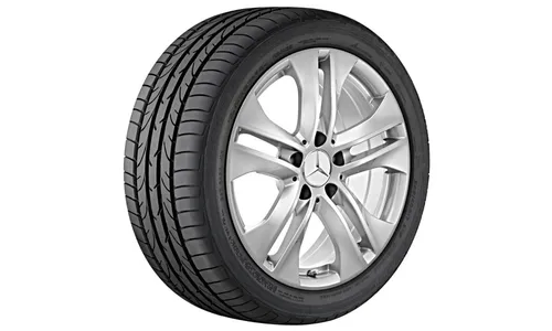 Колесный диск 7,5J×17 ET47 для Mercedes-Benz W204, передняя и задняя оси, титаново-серебристый — фото 1