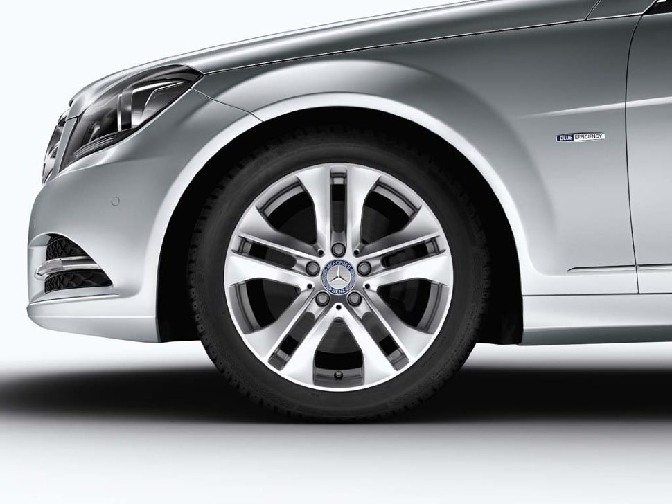 Колесный диск 7,5J×17 ET47 для Mercedes-Benz W204, передняя и задняя оси, титаново-серебристый — фото 3