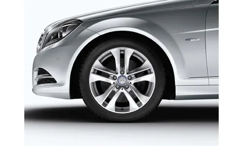 Колесный диск 7,5J×17 ET47 для Mercedes-Benz W204, передняя и задняя оси, титаново-серебристый — фото 3