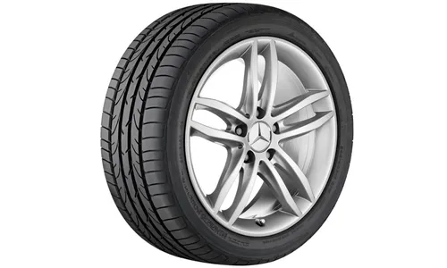 Колесный диск 7,5J×17 ET47 для Mercedes-Benz W204, передняя и задняя оси, титаново-серебристый — фото 1
