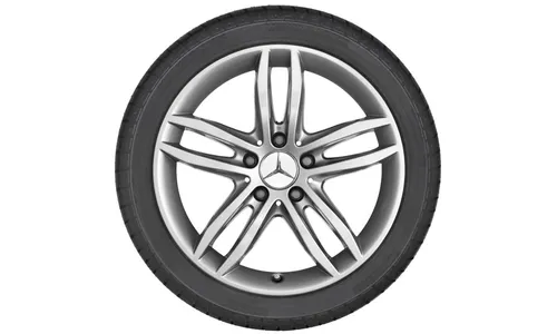 Колесный диск 7,5J×17 ET47 для Mercedes-Benz W204, передняя и задняя оси, титаново-серебристый — фото 2