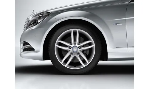 Колесный диск 7,5J×17 ET47 для Mercedes-Benz W204, передняя и задняя оси, титаново-серебристый — фото 3