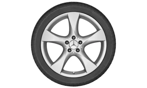 Колесный диск 8,5J×18 ET54 для Mercedes-Benz W204, задняя ось, стерлингово-серебристый, 5 спиц — фото 3